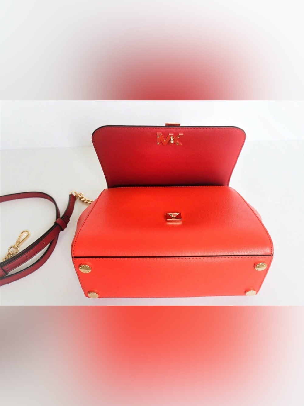 Michael Kors Red and Orange Satchel - Picture 14 of 14